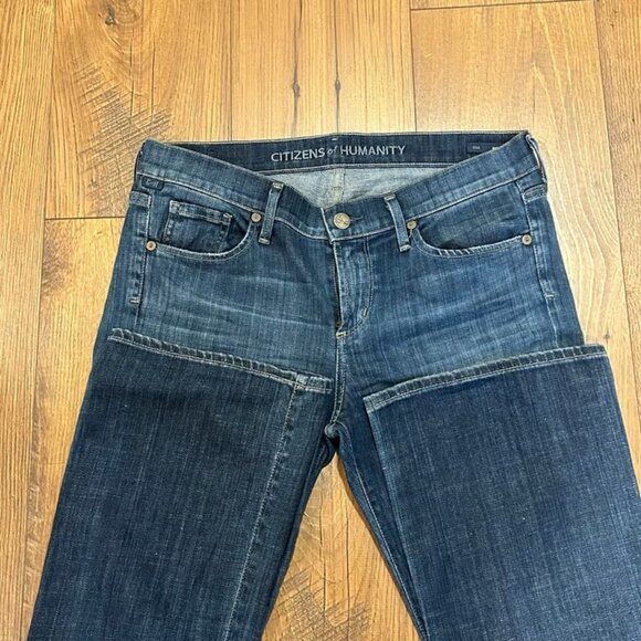 CITIZENS OF HUMANITY Sz 29 Dita Petite Bootcut Leg Medium Wash Womens Jeans - Picture 2 of 7